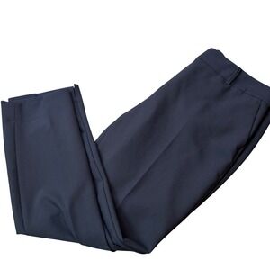 Talbots High-Waist Hampshire Ankle Length Pants Black 14W Womens Plus Stretch